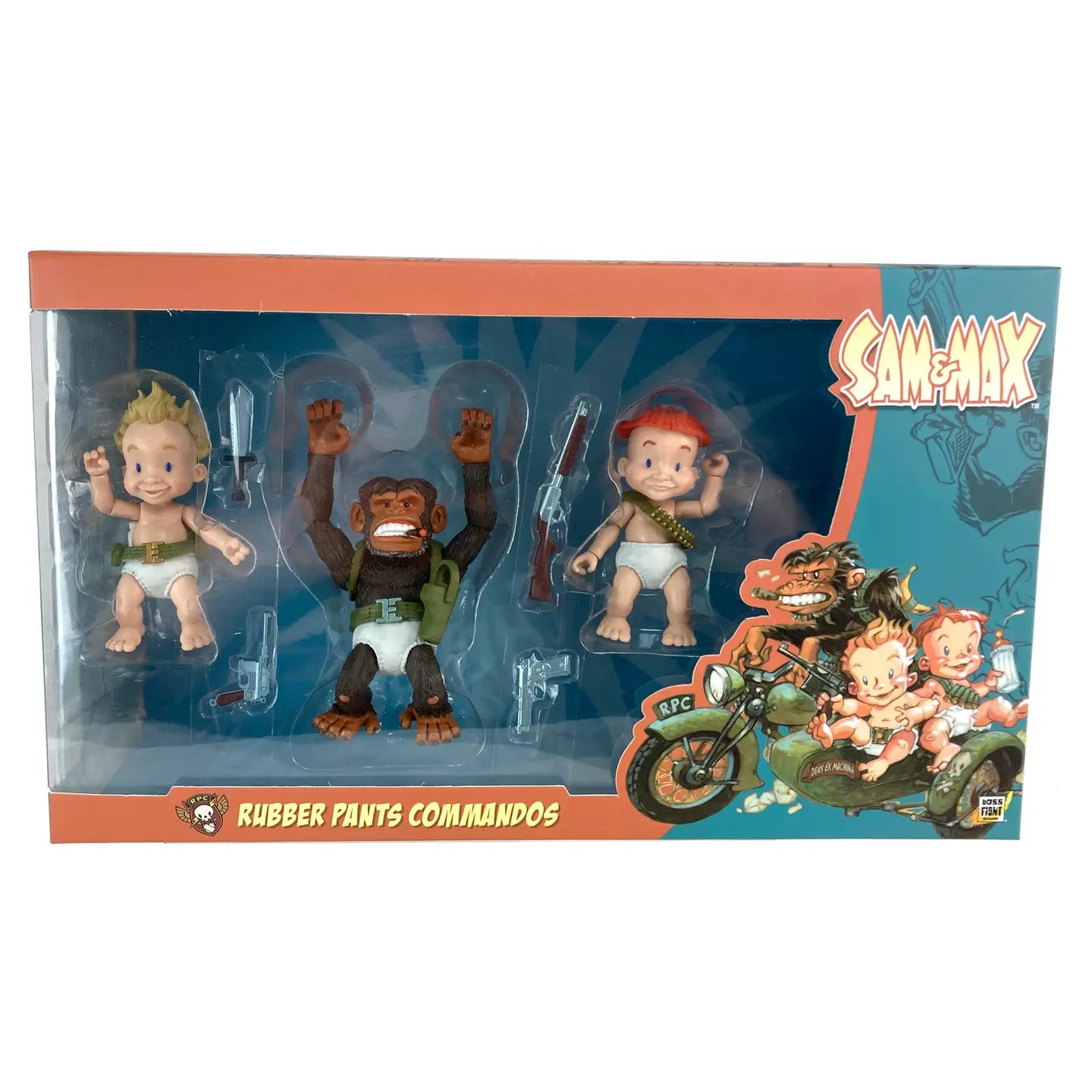 Boss Fight Studios Sam And Max Rubber Pants Commandos 3 Pack