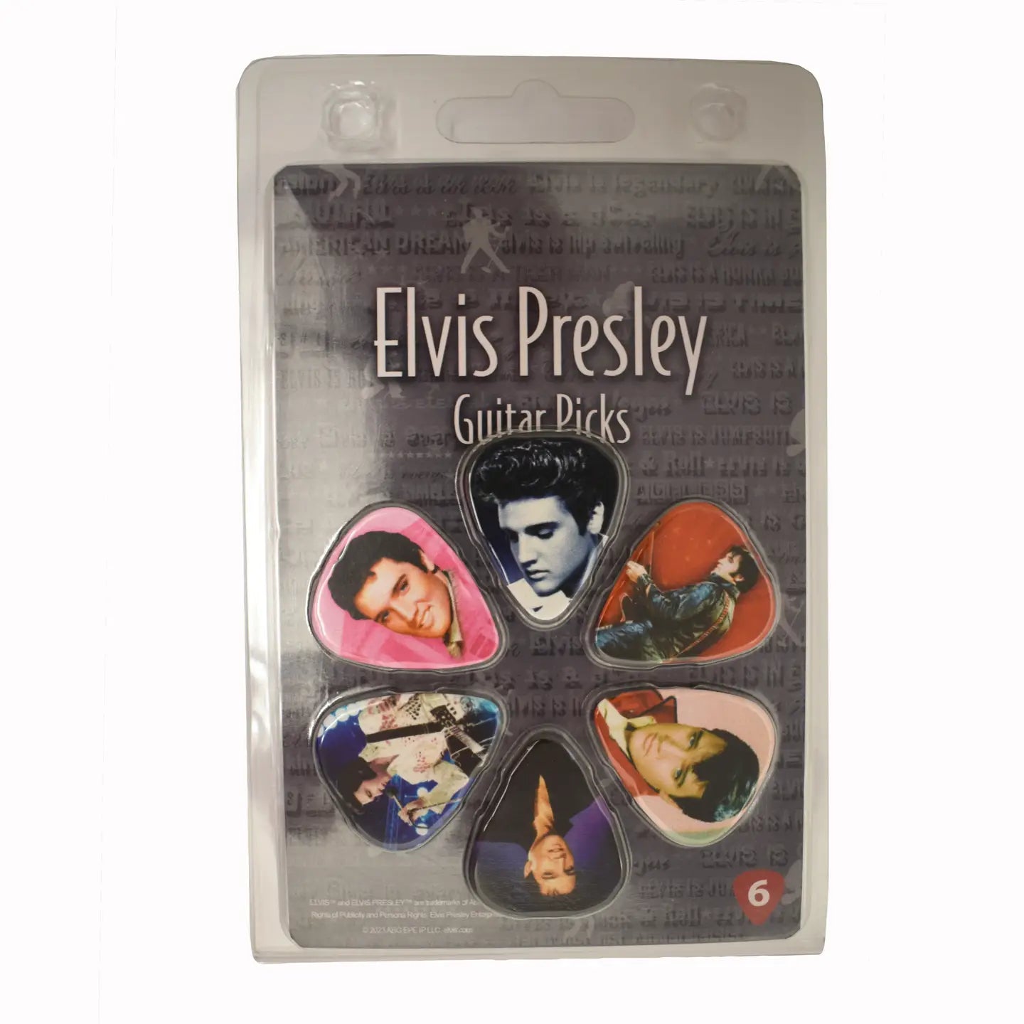 Elvis Guitar Pick Set Of 6