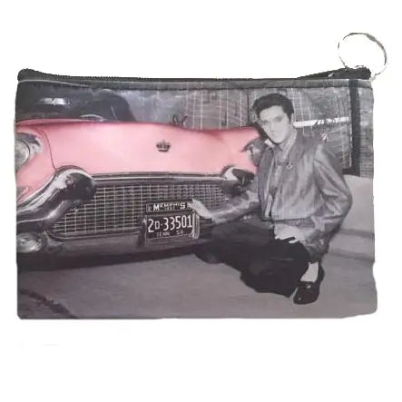 Elvis 'Pink Car' Makeup Bag