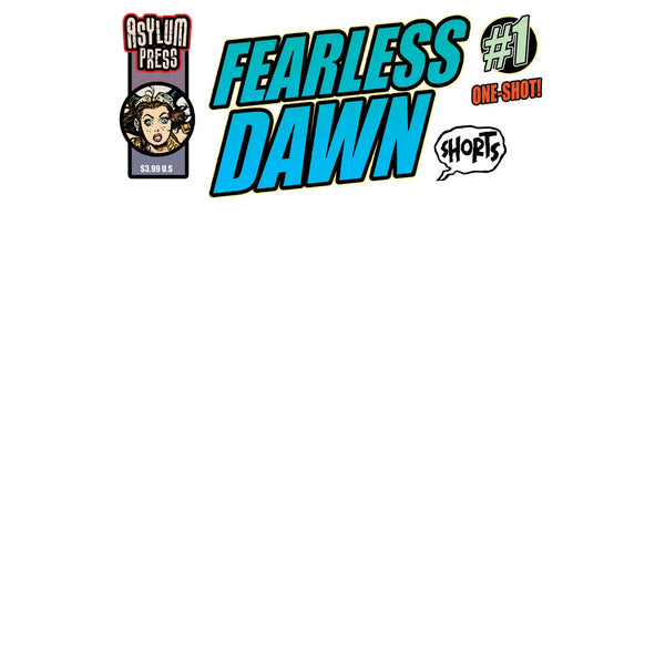 Xeno Pop Comics Fearless Dawn The Bomb: Shorts #1C Blank Sketch Cover