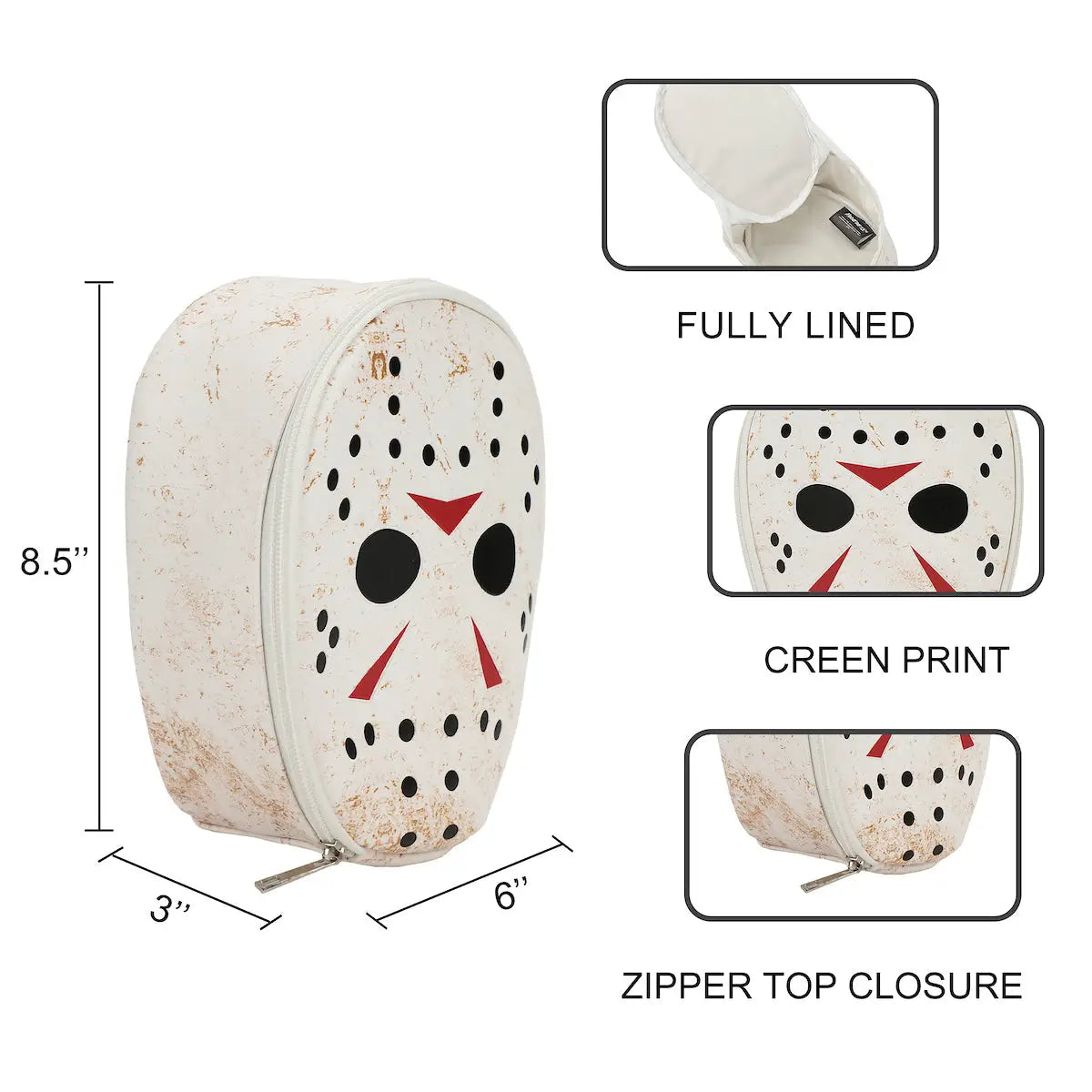 Friday The 13th Jason Mask Cosmetics Bag