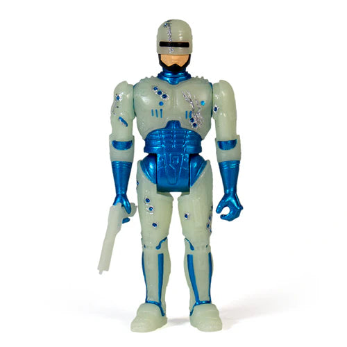 Super7 ReAction Figure - Battle Damaged Robocop (Glow In The Dark)