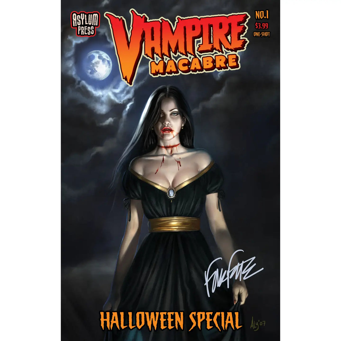 Xeno Pop Comics Vampire Macabre #1 Halloween Special Frank Forte Autographed Cover