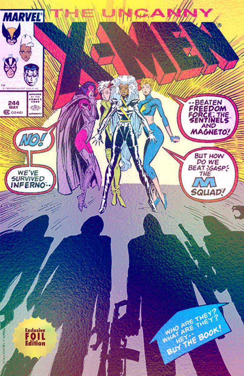 Marvel Comics X-Men #244 Foil Cover Variant