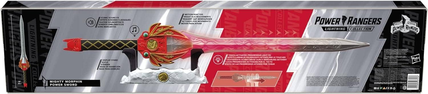 Power Rangers Lightning Red Ranger Power Sword Prop Replica