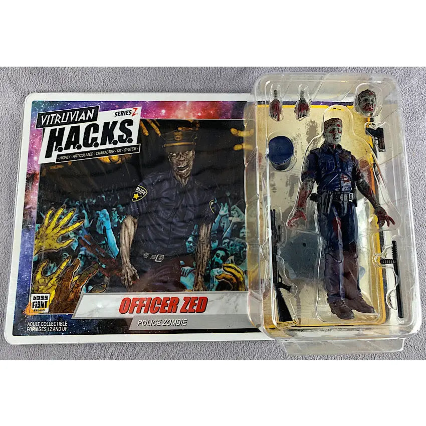Boss Fight Studios Series Z Vitruvian HACKS Officer Zed Police Zombie