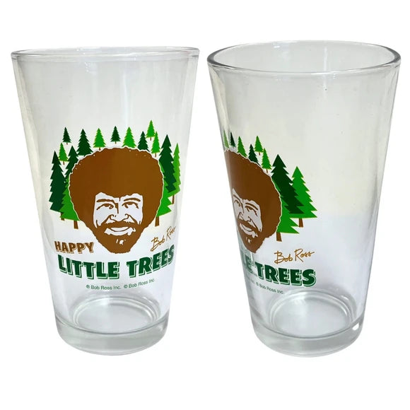 Bob Ross 'Little Trees' Pint Glass