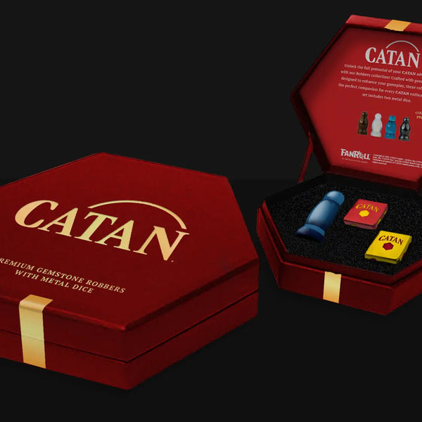 Fanroll Catan Cat's Eye Aquamarine Dice Set