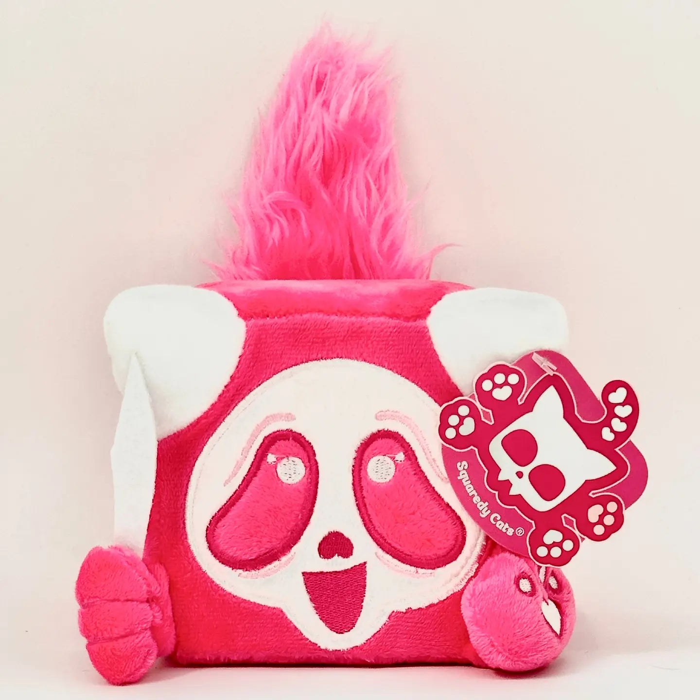 Squaredy Cats Ghostpuss Pink Plush