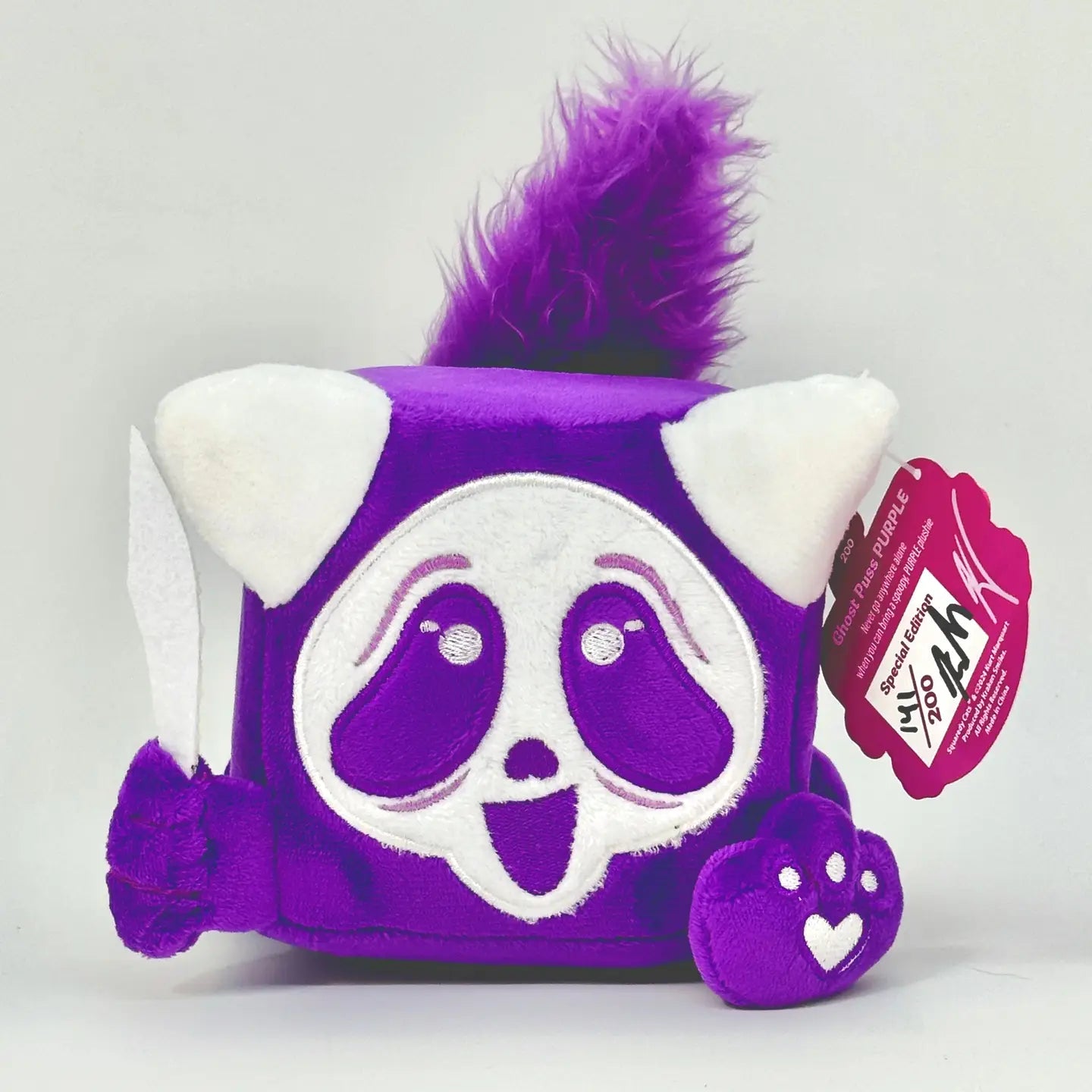 Squaredy Cats Ghostpuss Purple Plush