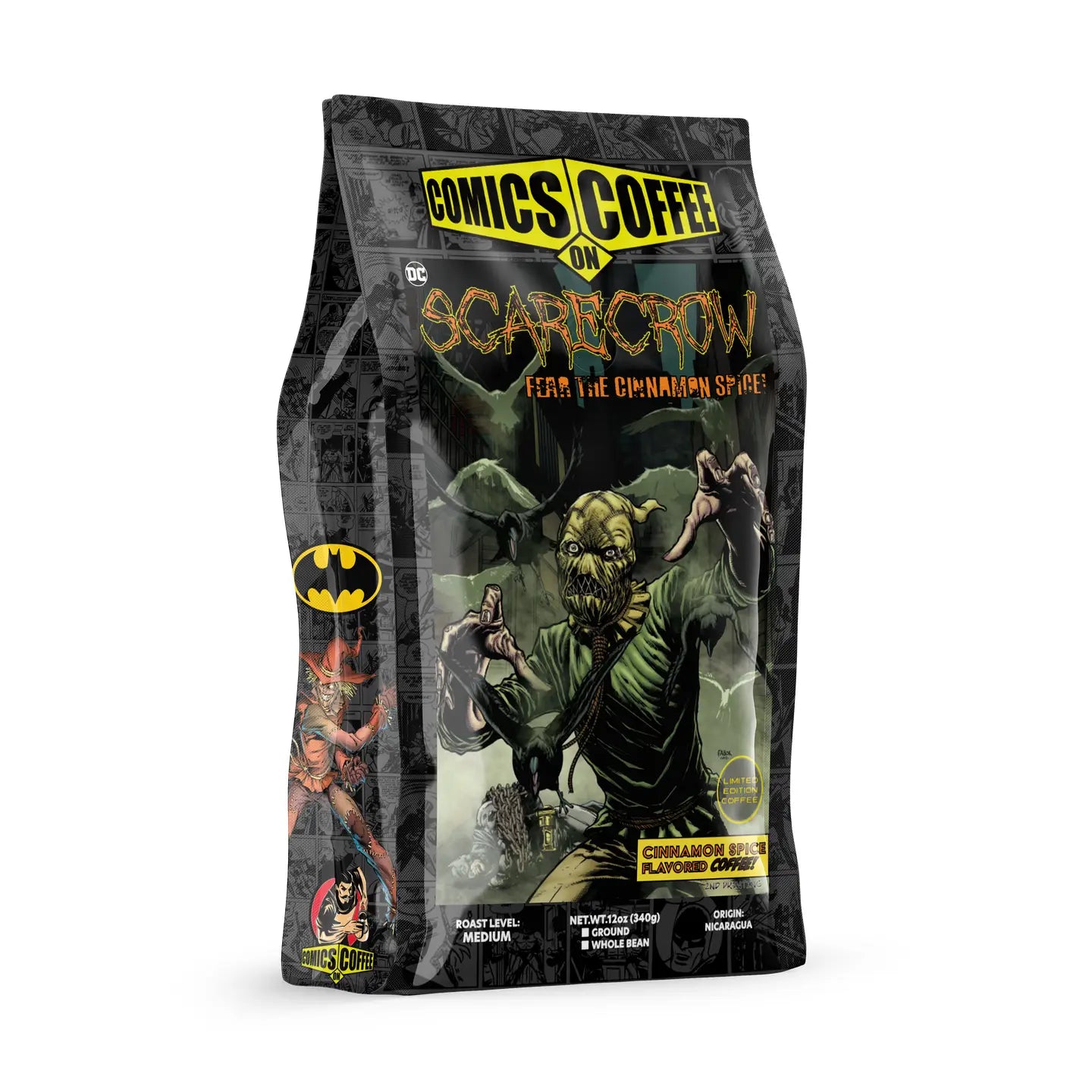 Comics On Coffee Scarecrow Medium Roast Cinnamon Spice Coffee 12oz