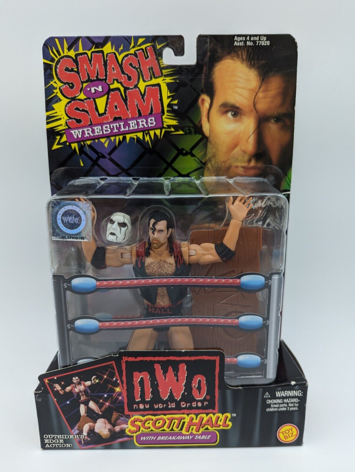 WCW/NWO Scott Hall Smash N Slam Figure Wolfpac Version (1999)