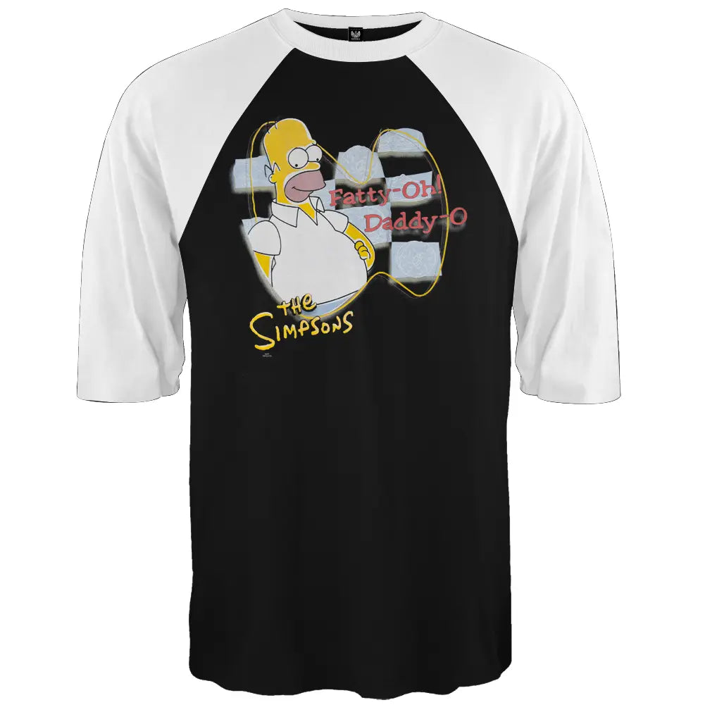 The Simpsons 'Homer Daddy' Men's Raglan Shirt