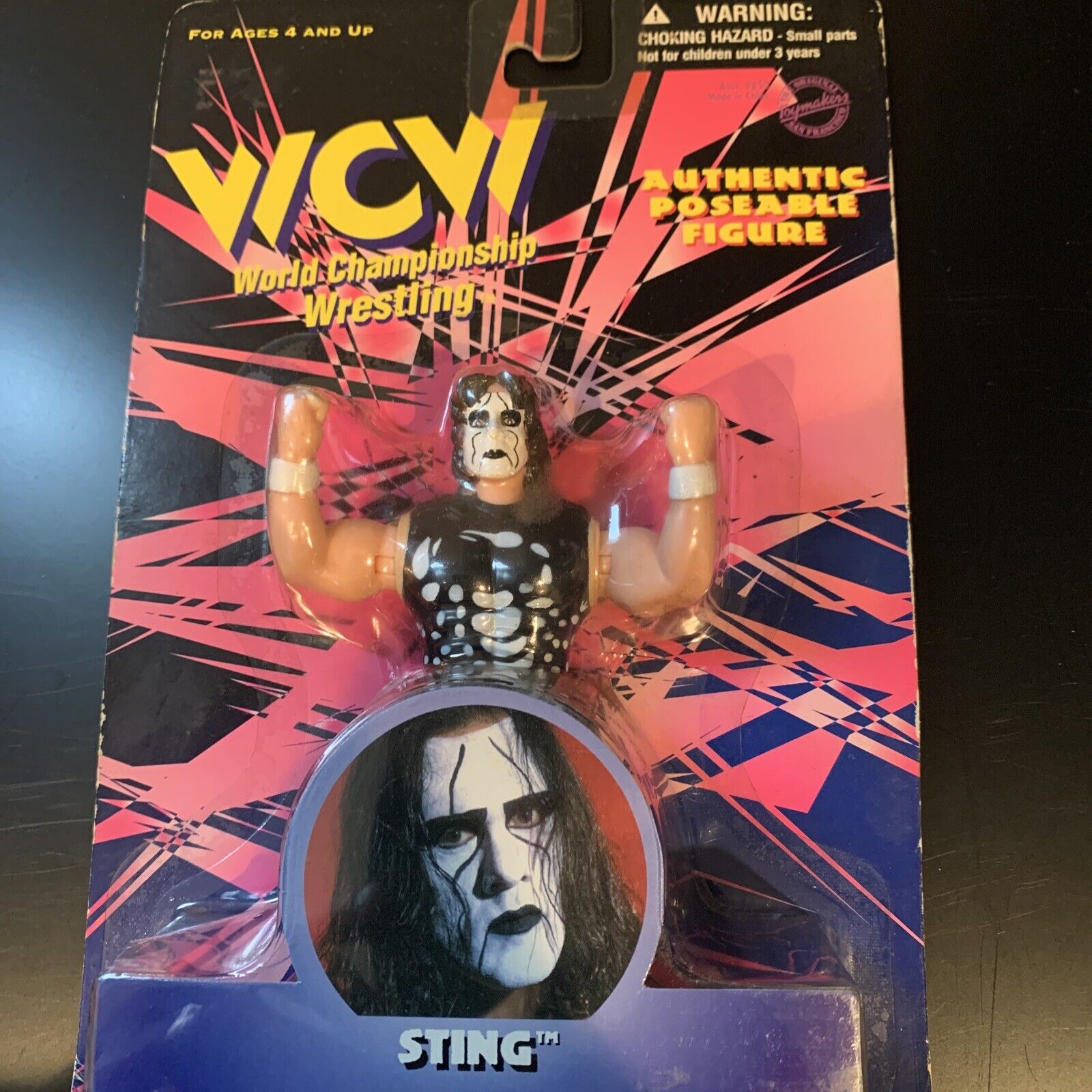 WCW/NWO Sting Authentic Poseable Figure (1998)