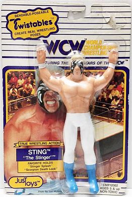 1990 WCW Sting Twistables Figure